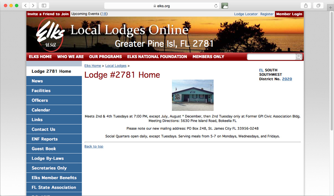 Elks Lodge Pine Island Florida