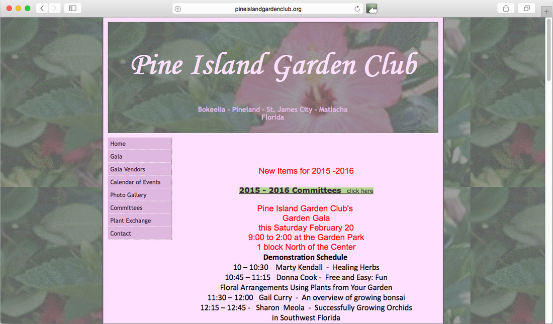 Pine Island Gardening Club Pine Island Florida